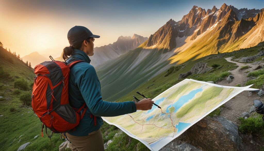 Bergwanderung Routenplanung