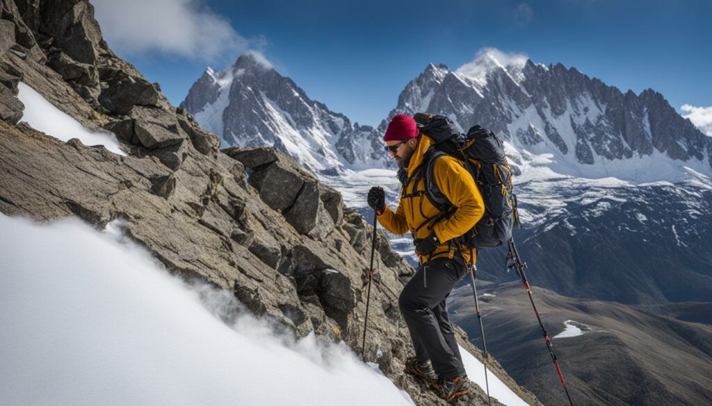 Technik für Alpenwanderung